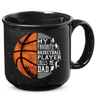 My Favorite Basketball Player Calls Me Dad Basketball Dad 15oz Campfire Ceramic Mug