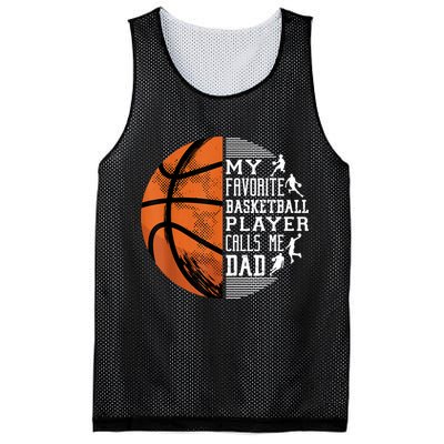 My Favorite Basketball Player Calls Me Dad Basketball Dad Mesh Reversible Basketball Jersey Tank