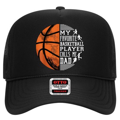 My Favorite Basketball Player Calls Me Dad Basketball Dad Trucker Hat