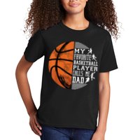My Favorite Basketball Player Calls Me Dad Basketball Dad Kids T-Shirt