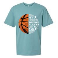 My Favorite Basketball Player Calls Me Dad Basketball Dad Sueded Cloud Jersey T-Shirt