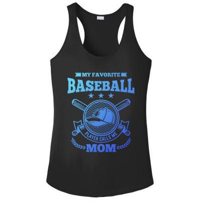 My Favorite Baseball Player Calls Me Mom Gifgift Ladies PosiCharge Competitor Racerback Tank