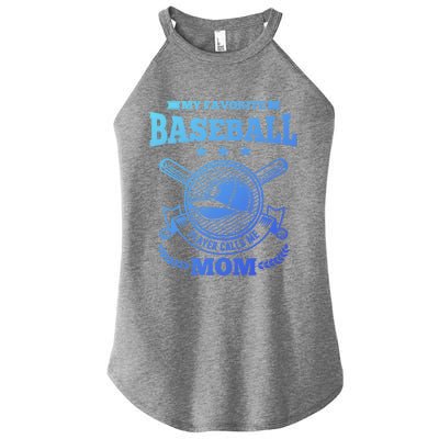 My Favorite Baseball Player Calls Me Mom Gifgift Women’s Perfect Tri Rocker Tank