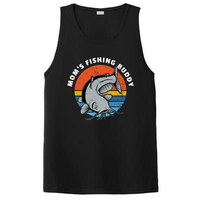 Mom's Fishing Buddy Catfish Graphic Gift PosiCharge Competitor Tank