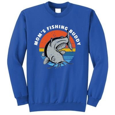 Mom's Fishing Buddy Catfish Graphic Gift Sweatshirt