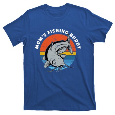 Mom's Fishing Buddy Catfish Graphic Gift T-Shirt