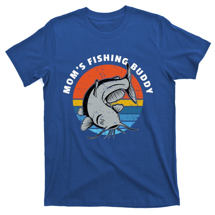 Mom's Fishing Buddy Catfish Graphic Gift T-Shirt