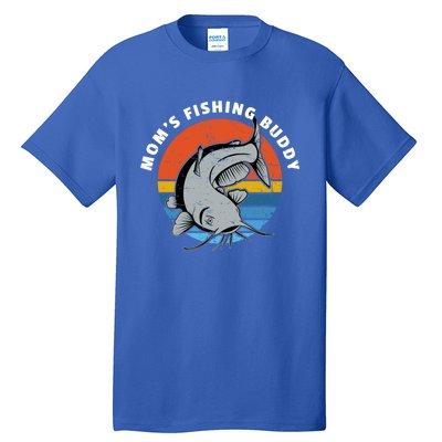 Mom's Fishing Buddy Catfish Graphic Gift Tall T-Shirt