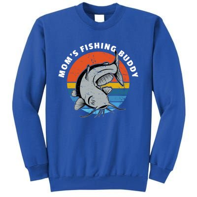 Mom's Fishing Buddy Catfish Graphic Gift Tall Sweatshirt