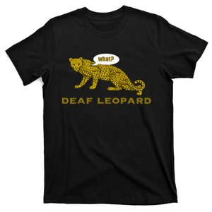 Music Funny Band Pun Deaf Leopard Joke Rock Music Gift T-Shirt