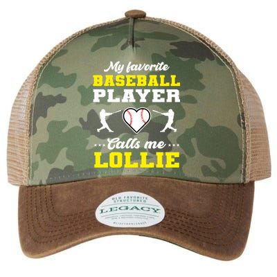 My Favorite Baseball Player Calls Me Lollie Mother's Day Legacy Tie Dye Trucker Hat