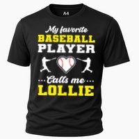 My Favorite Baseball Player Calls Me Lollie Mother's Day Cooling Performance Crew T-Shirt
