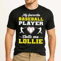 My Favorite Baseball Player Calls Me Lollie Mother's Day Cooling Performance Crew T-Shirt