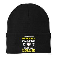 My Favorite Baseball Player Calls Me Lollie Mother's Day Beanie