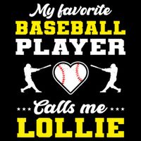 My Favorite Baseball Player Calls Me Lollie Mother's Day Drawstring Bag