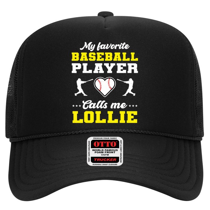 My Favorite Baseball Player Calls Me Lollie Mother's Day Hat