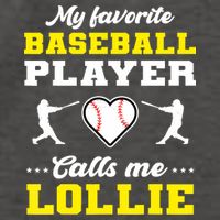 My Favorite Baseball Player Calls Me Lollie Mother's Day Vector Backpack