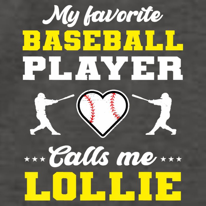 My Favorite Baseball Player Calls Me Lollie Mother's Day Vector Backpack