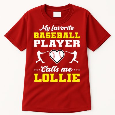 My Favorite Baseball Player Calls Me Lollie Mother's Day Tall T-Shirt
