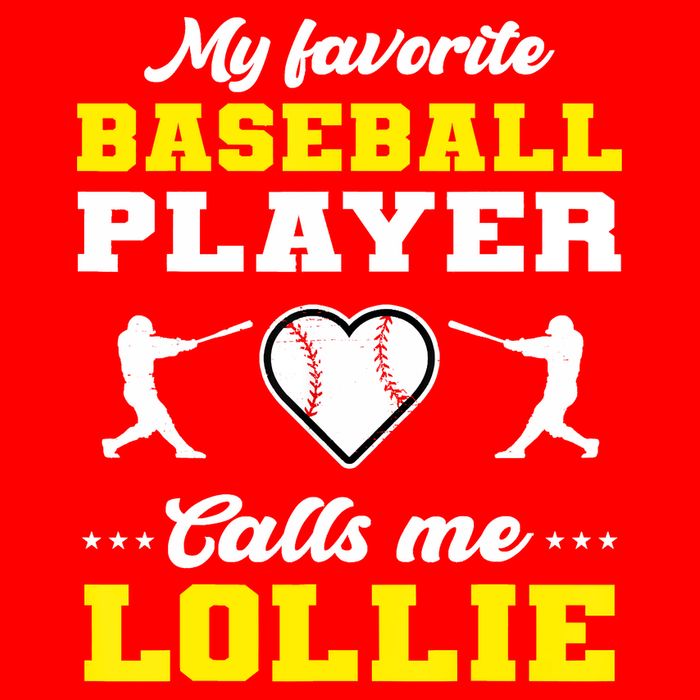 My Favorite Baseball Player Calls Me Lollie Mother's Day 16 in Basic Backpack