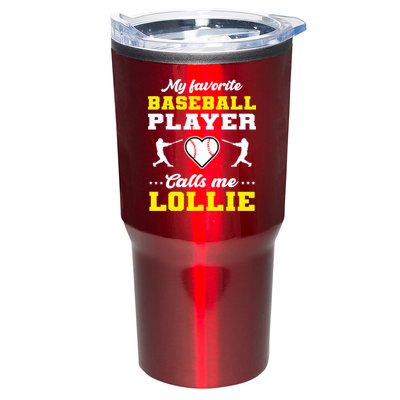 My Favorite Baseball Player Calls Me Lollie Mother's Day Tumbler
