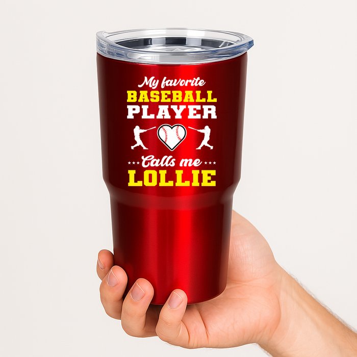 My Favorite Baseball Player Calls Me Lollie Mother's Day Tumbler