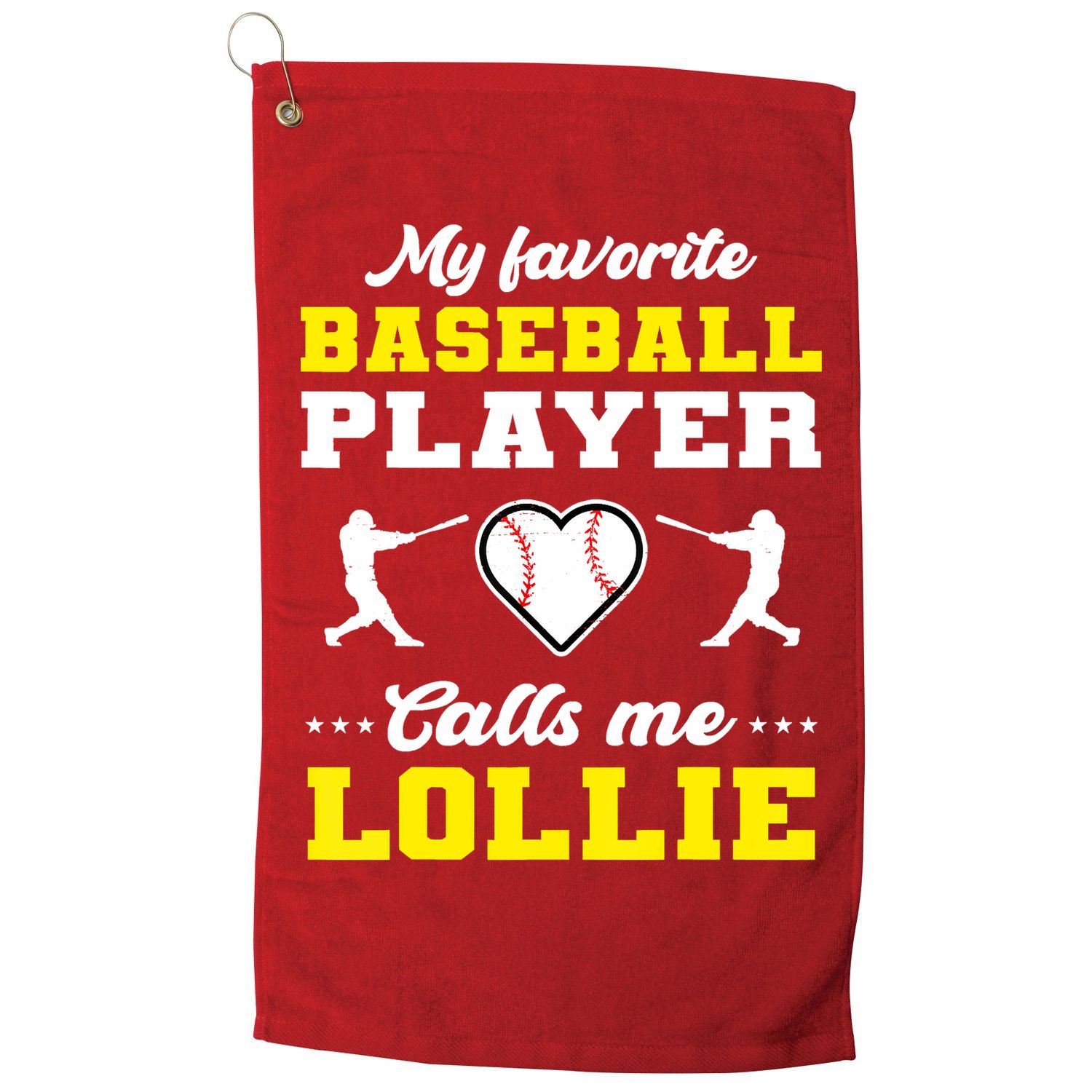 My Favorite Baseball Player Calls Me Lollie Mother's Day Golf Towel