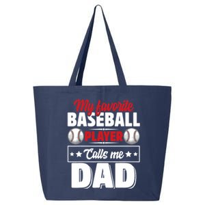 My Favorite Baseball Player Calls Me Dad 25L Jumbo Tote