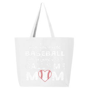 My Favorite Baseball Player Calls Me Mom Gift Mother's Day Gift 25L Jumbo Tote