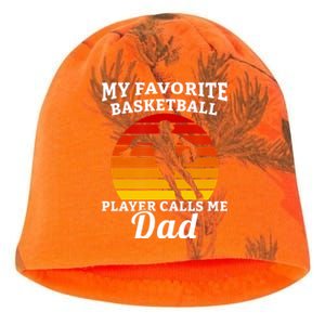 My Favorite Basketball Player Calls Me Dad Basketball Player Kati - Camo Knit Beanie