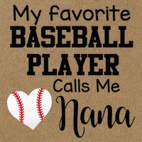 My Favorite Baseball Player Calls Me Nana Cotton Canvas Backpack