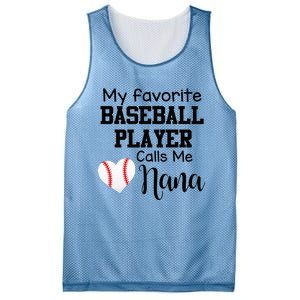 My Favorite Baseball Player Calls Me Nana Mesh Reversible Basketball Jersey Tank