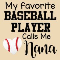 My Favorite Baseball Player Calls Me Nana Drawstring Bag