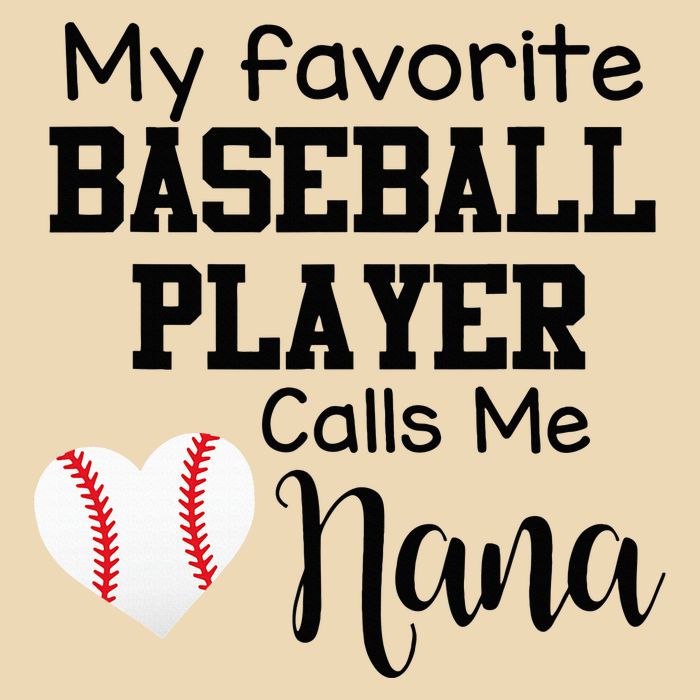 My Favorite Baseball Player Calls Me Nana Drawstring Bag