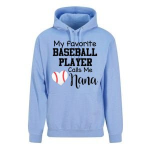 My Favorite Baseball Player Calls Me Nana Unisex Surf Hoodie