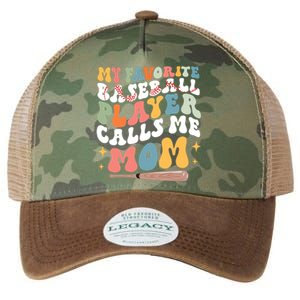 My Favorite Baseball Player Calls Me Mom Groovy Mothers Day Gift Legacy Tie Dye Trucker Hat