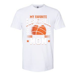 My Favorite Basketball Player Calls Me Mom Basketball Great Gift Softstyle CVC T-Shirt