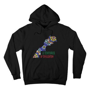 Moroccan Flag Backsplash Tile Moroccan Zellige Tile Hoodie