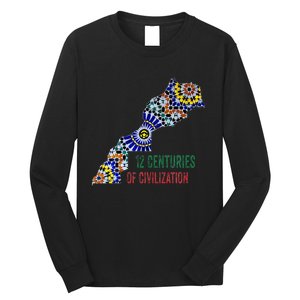 Moroccan Flag Backsplash Tile Moroccan Zellige Tile Long Sleeve Shirt