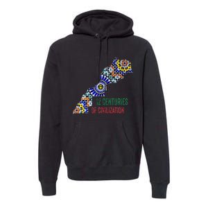 Moroccan Flag Backsplash Tile Moroccan Zellige Tile Premium Hoodie