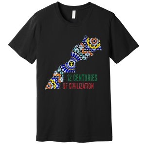 Moroccan Flag Backsplash Tile Moroccan Zellige Tile Premium T-Shirt