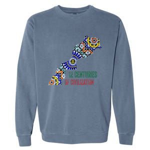 Moroccan Flag Backsplash Tile Moroccan Zellige Tile Garment-Dyed Sweatshirt