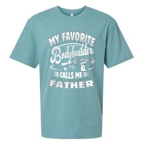 My Favorite Bodybuilder Calls Me Father Gift Sueded Cloud Jersey T-Shirt