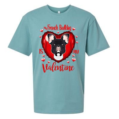 My French Bulldog Is My Valentine I French Bulldog Cool Gift Sueded Cloud Jersey T-Shirt