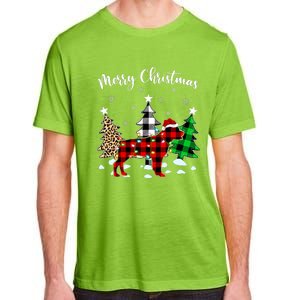 Matching Family Buffalo Plaid Rottweiler Dog Christmas Adult ChromaSoft Performance T-Shirt