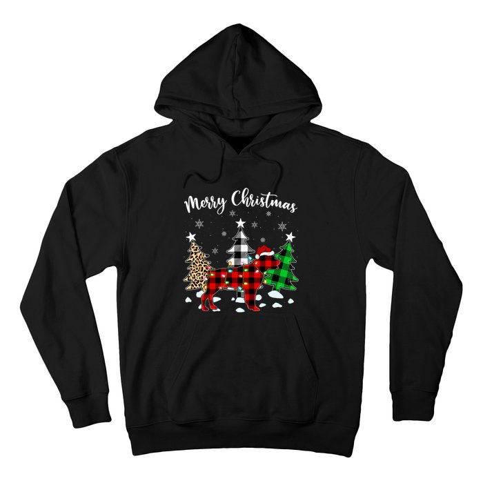 Matching Family Buffalo Plaid Rottweiler Dog Christmas Hoodie