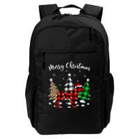 Matching Family Buffalo Plaid Rottweiler Dog Christmas Daily Commute Backpack