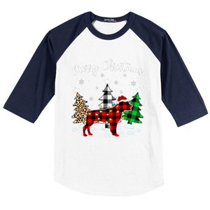 Matching Family Buffalo Plaid Rottweiler Dog Christmas Baseball Sleeve Shirt