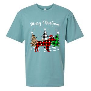 Matching Family Buffalo Plaid Rottweiler Dog Christmas Sueded Cloud Jersey T-Shirt