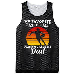 My Favorite Basketball Player Calls Me Dad Basketball Player Mesh Reversible Basketball Jersey Tank